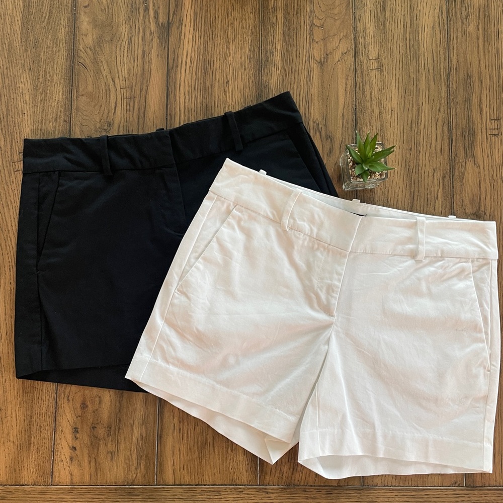 Ann Taylor Factory Black and White shorts…set of 2